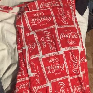 Red and white cola sweats
